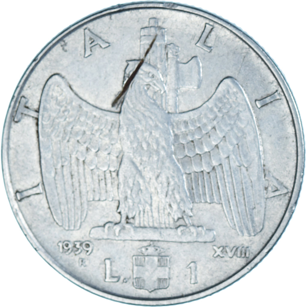 Münze, Italien, Lira, 1939, Rome, S, Acmonital (austénitique), KM:77a