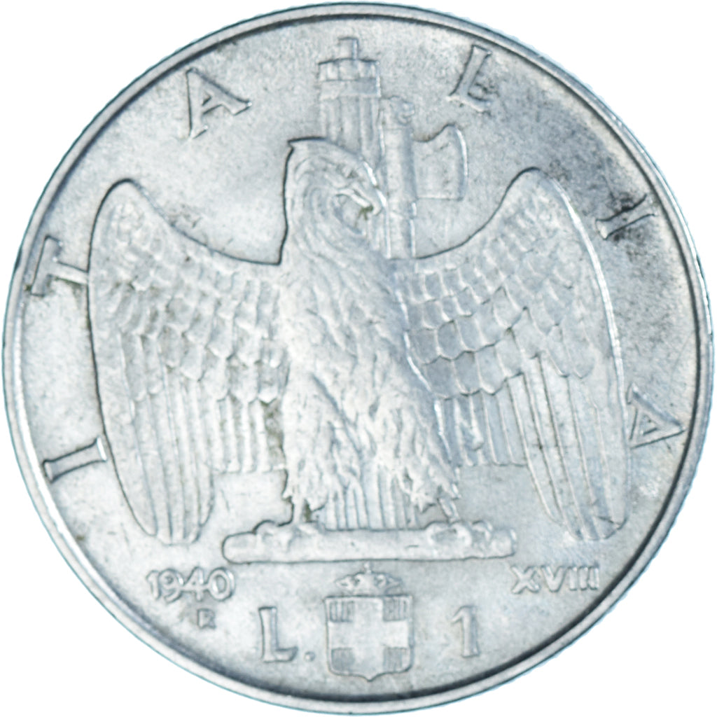 Moneta, Włochy, Vittorio Emanuele III, Lira, 1940, Rome, EF(40-45), Stal