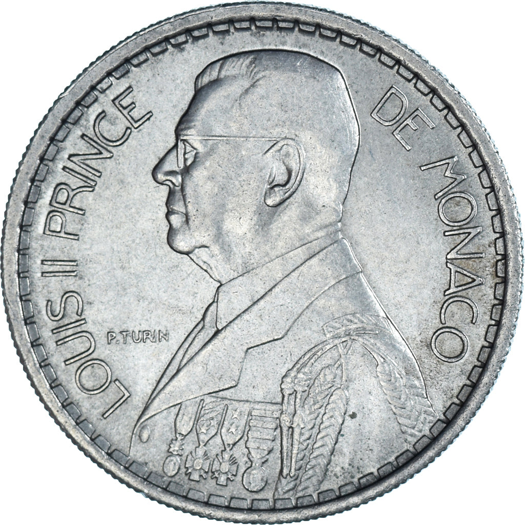 Coin, Monaco, 10 Francs, 1946, EF(40-45), Copper-nickel, KM:123, Gadoury:MC136