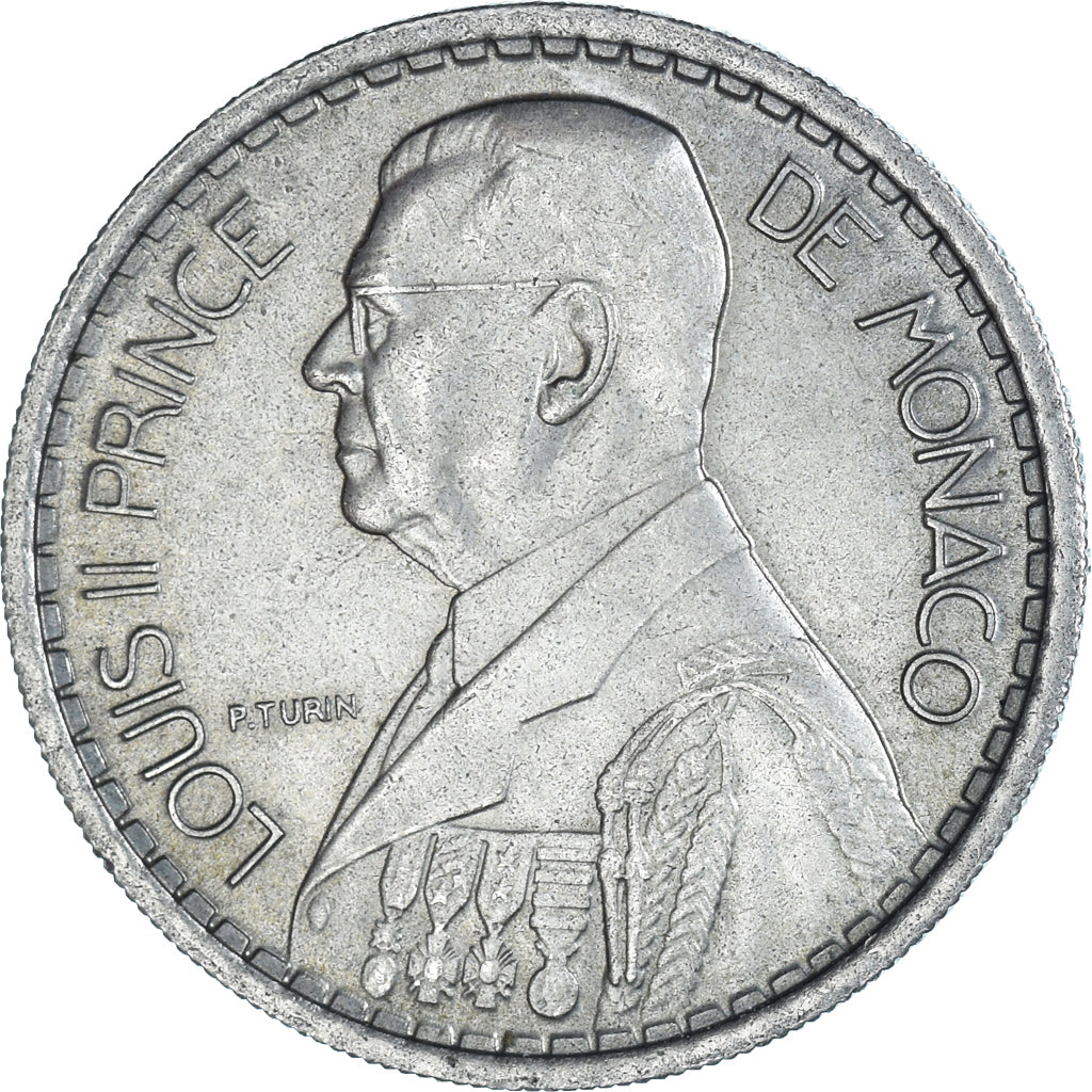Münze, Monaco, 10 Francs, 1946, SS, Kupfer-Nickel, KM:123, Gadoury:MC136