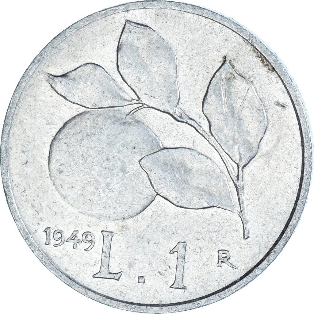Moneta, Włochy, Lira, 1949, Rome, F(12-15), Aluminium, KM:87