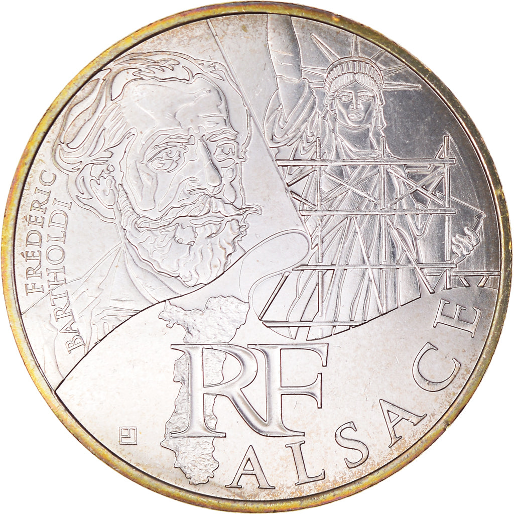 France, 10 Euro, 2012, Paris, ALSACE.FDC, MS(65-70), Silver, KM:1870