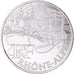 France, 10 Euro, Rhône Alpes, 2011, Rhône-Alpes, MS(65-70), Silver