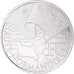 France, 10 Euro, Haute Normandie, 2010, Paris, MS(63), Silver, KM:1656