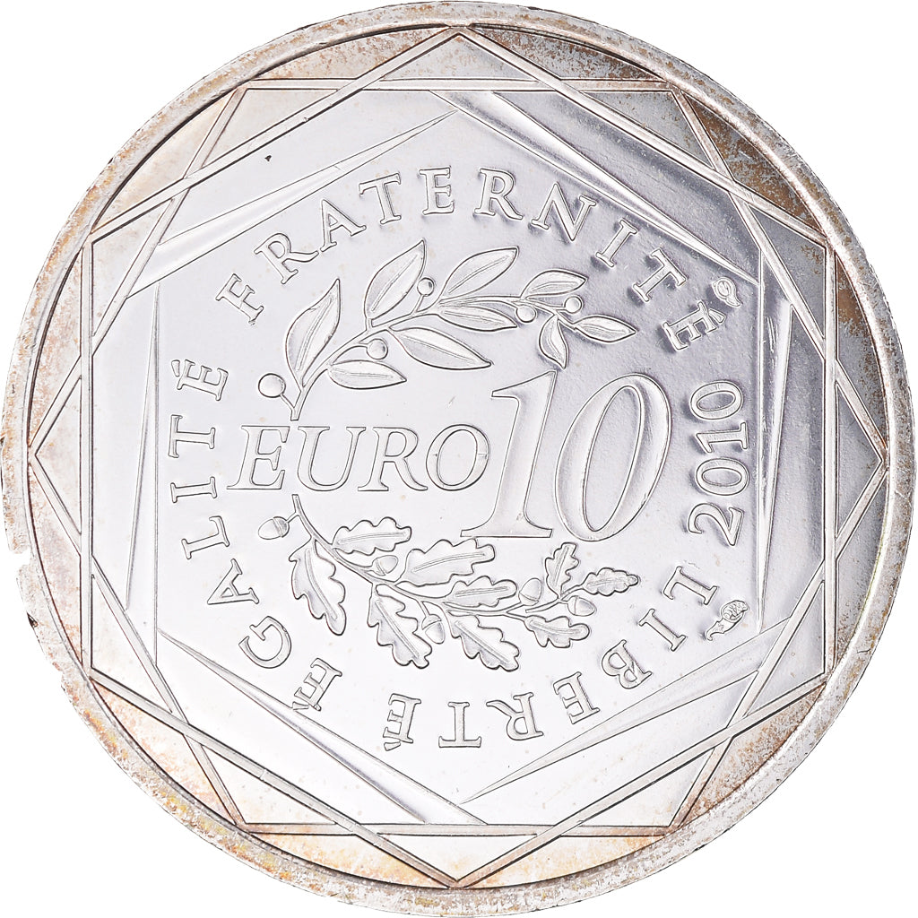 France, 10 Euro, Lorraine, 2010, MS(63), Silver