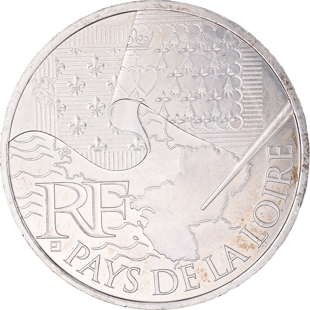 France, 10 Euro, 2010, Paris, MS(63), Silver, KM:1665