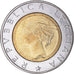 Coin, Italy, 500 Lire, 1993, Rome, AU(50-53), Bi-Metallic, KM:160