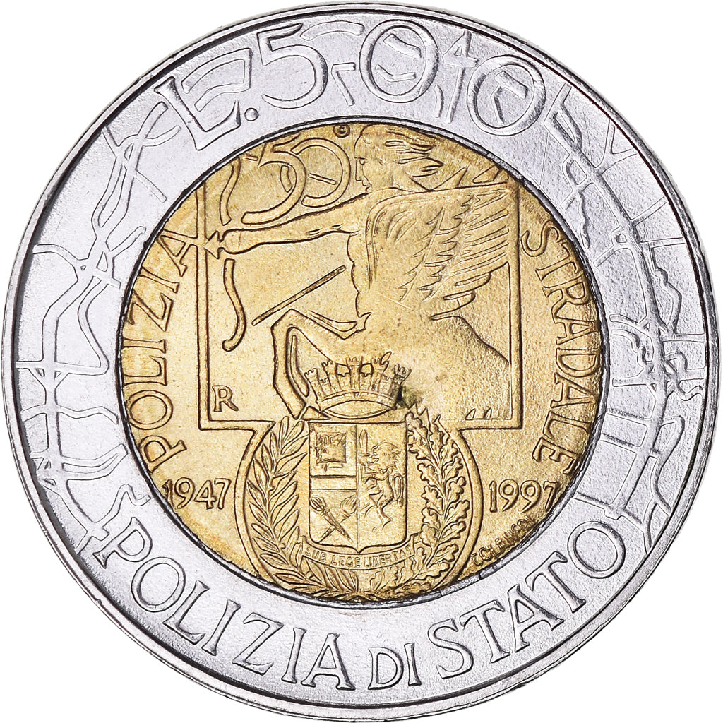 Munten, Italië, 500 Lire, 1997, Rome, PR, Bi-Metallic, KM:187