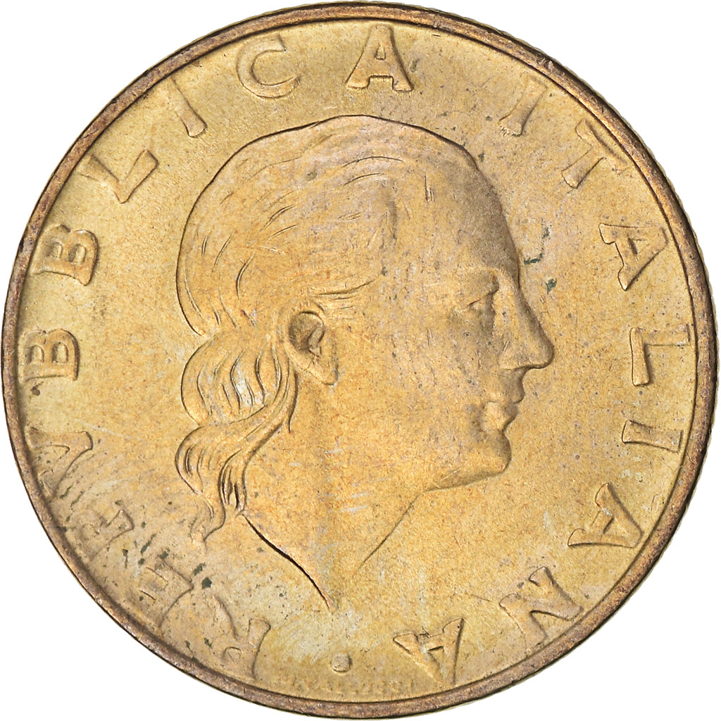 Coin, Italy, 200 Lire, 1993, Rome, EF(40-45), Bronzital, KM:155