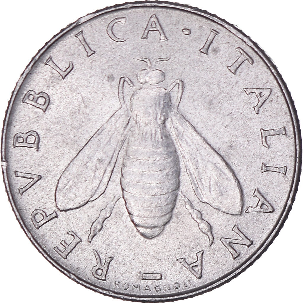 Coin, Italy, 2 Lire, 1959, Rome, EF(40-45), Aluminum, KM:94