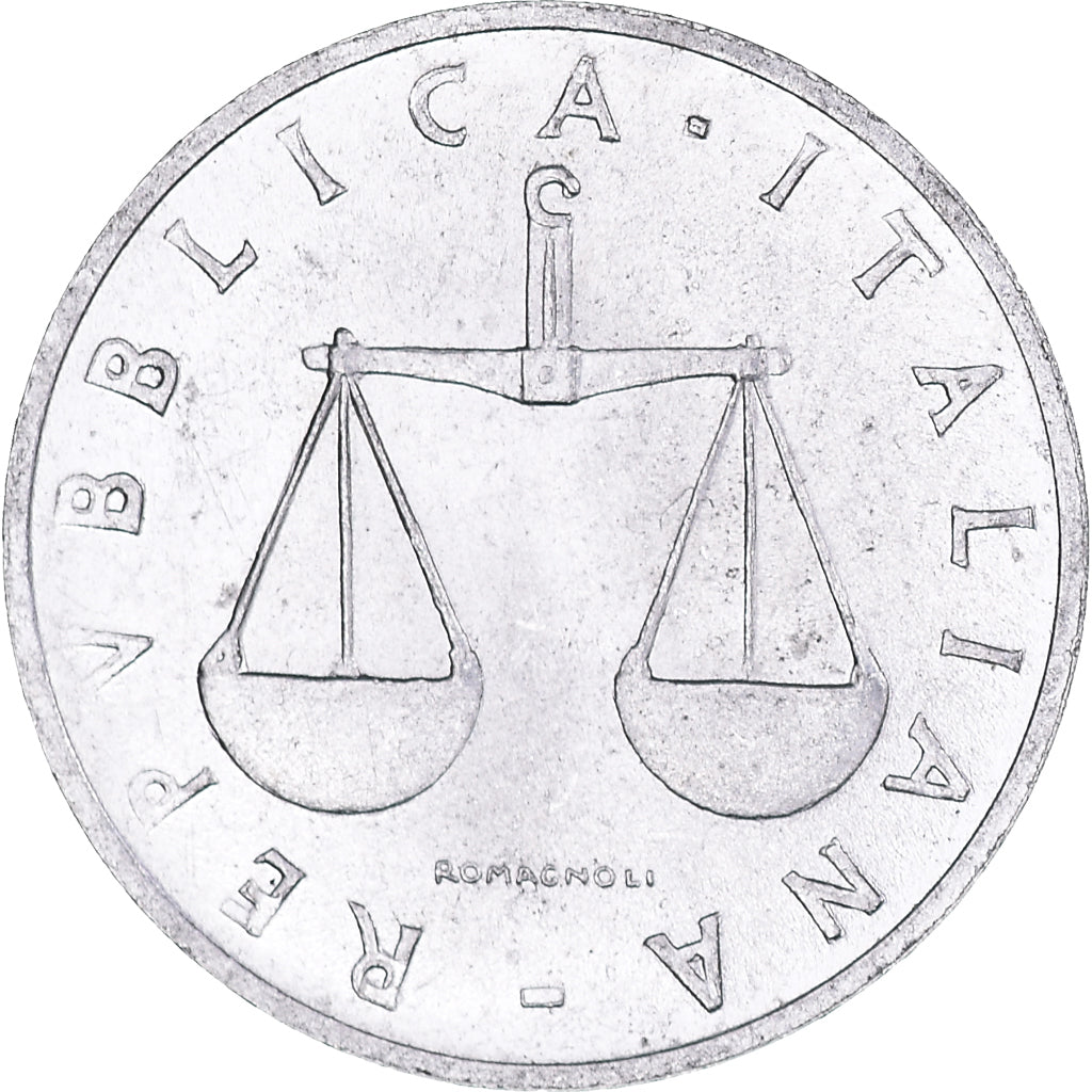 Coin, Italy, Lira, 1955, Rome, EF(40-45), Aluminum, KM:91