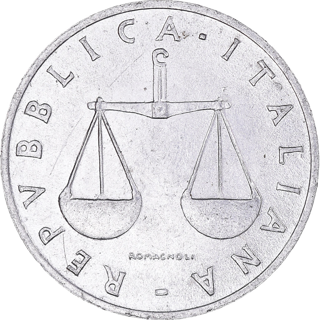 Coin, Italy, Lira, 1955, Rome, EF(40-45), Aluminum, KM:91