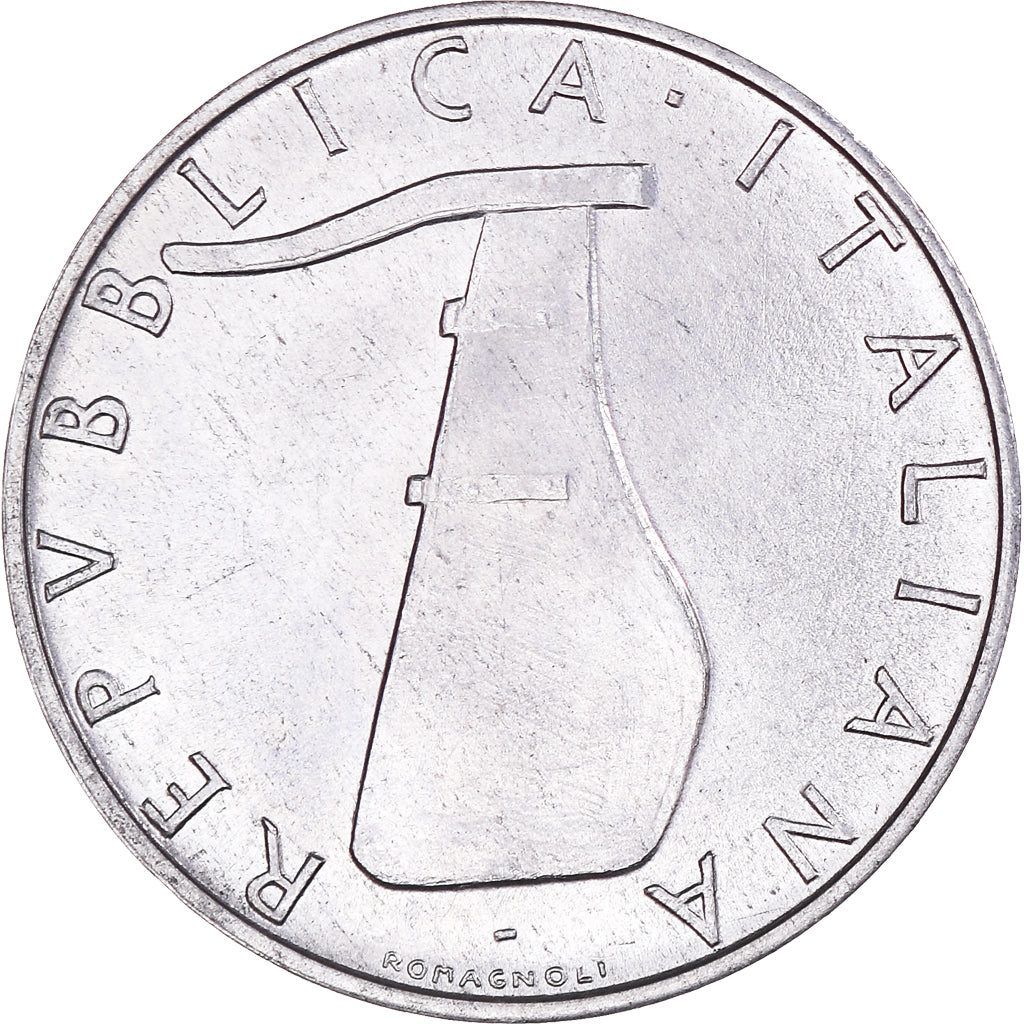 Moneda, Italia, 5 Lire, 1974, Rome, SC, Aluminio, KM:92