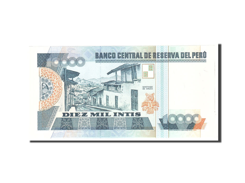 Banknote, Peru, 10,000 Intis, 1988, 1988-06-28, KM:141, UNC(65-70)