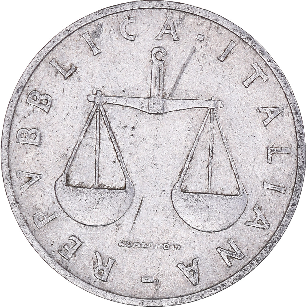 Coin, Italy, Lira, 1951, Rome, VF(30-35), Aluminum, KM:91