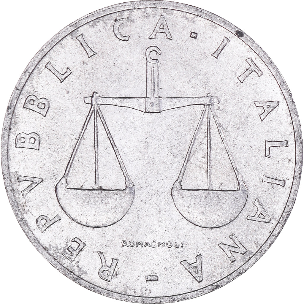 Moneta, Italia, Lira, 1955, Rome, MB+, Alluminio, KM:91