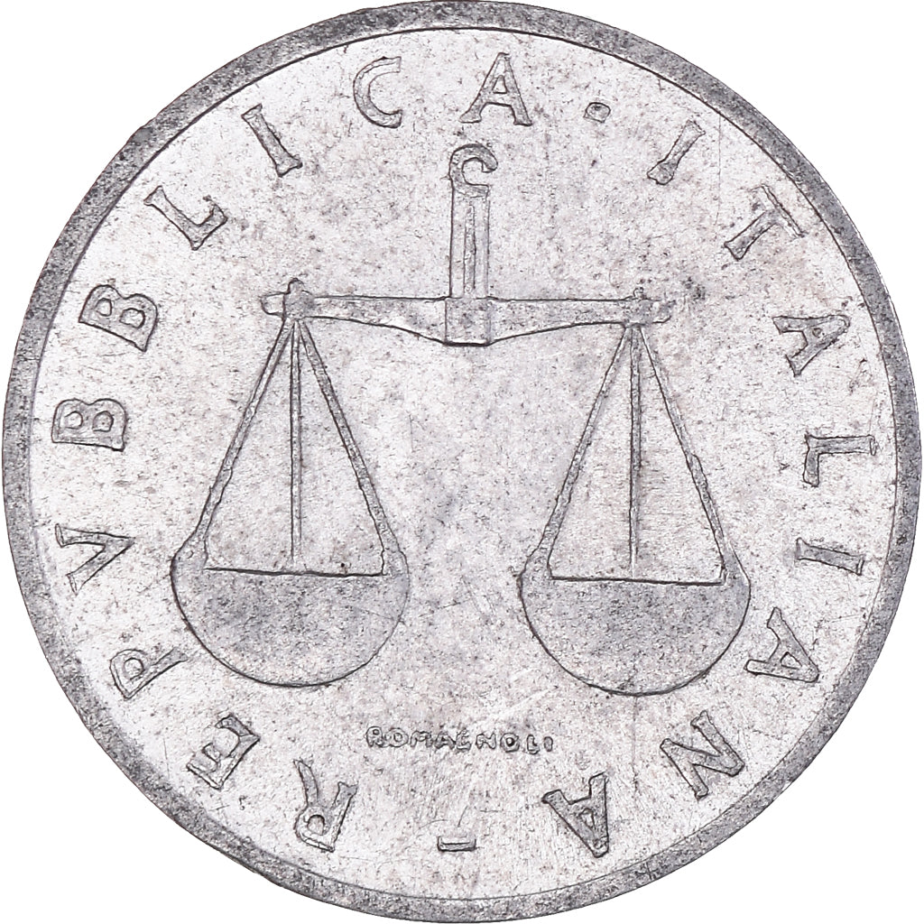 Moneta, Włochy, Lira, 1955, Rome, VF(20-25), Aluminium, KM:91