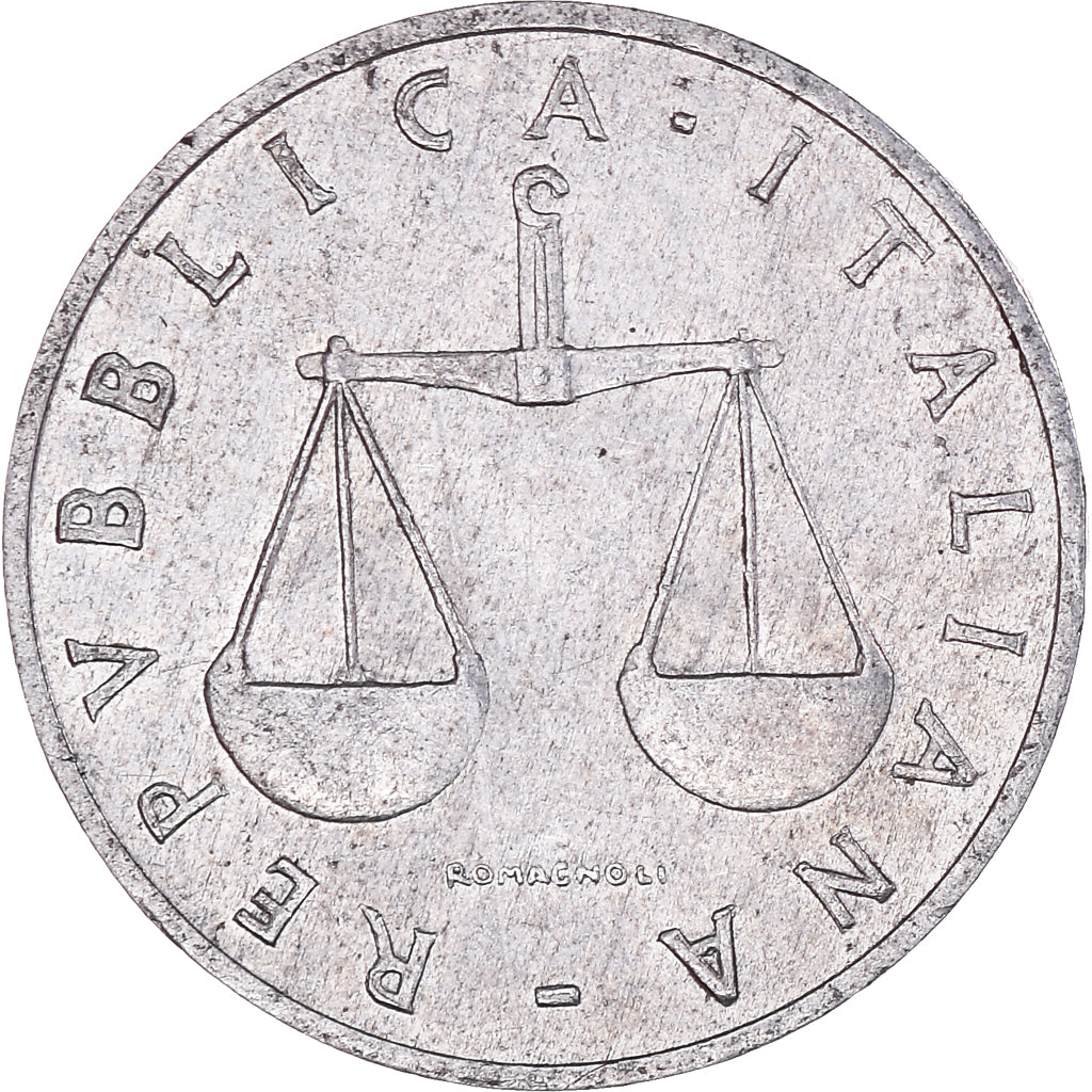 Munten, Italië, Lira, 1957, Rome, FR, Aluminium, KM:91