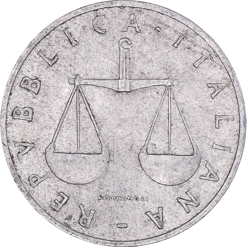 Coin, Italy, Lira, 1958, Rome, VF(20-25), Aluminum, KM:91
