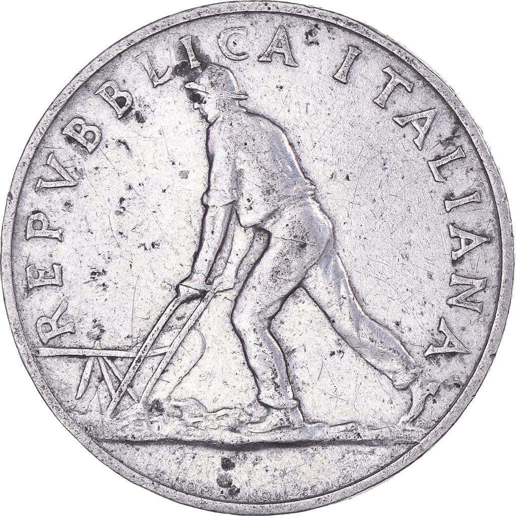 Moneta, Włochy, 2 Lire, 1948, Rome, EF(40-45), Aluminium, KM:88