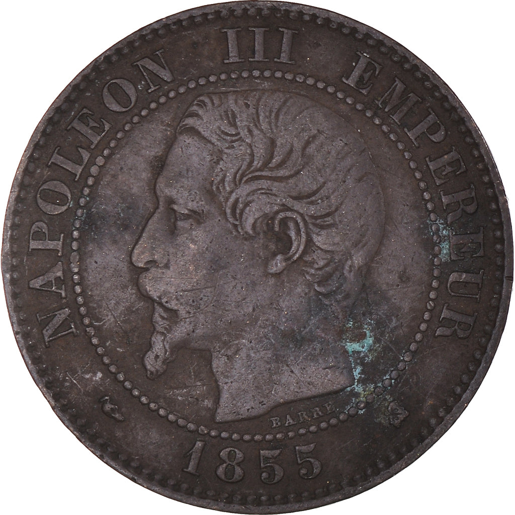 Monnaie, France, Napoleon III, Napoléon III, 2 Centimes, 1855, Bordeaux, TB