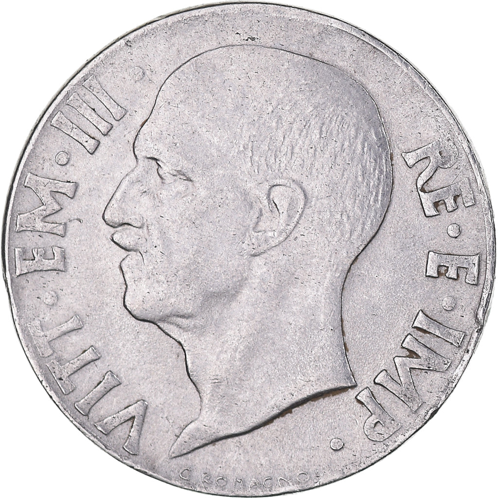 Moneta, Italia, Vittorio Emanuele III, 20 Centesimi, 1942, Rome, BB, Acciaio