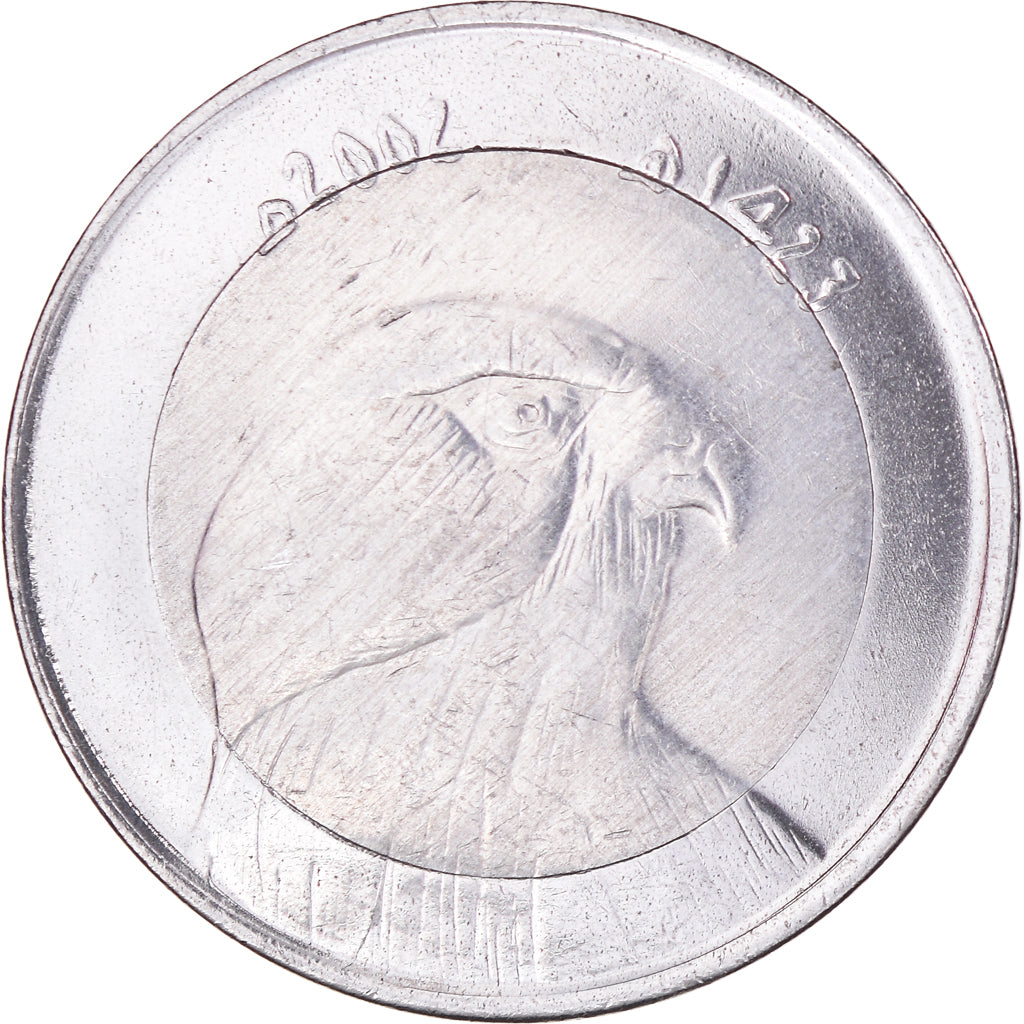 Monnaie, Algérie, 10 Dinars, 2002, Algiers, TTB, Bimétallique, KM:124