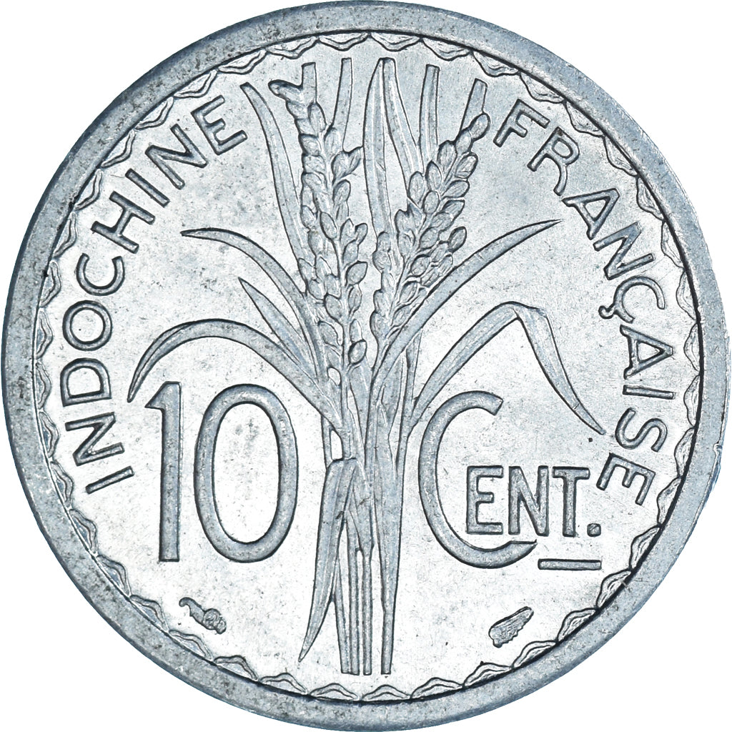 Monnaie, Indochine française, 10 Cents, 1945, Paris, TTB+, Aluminium, KM:28.1