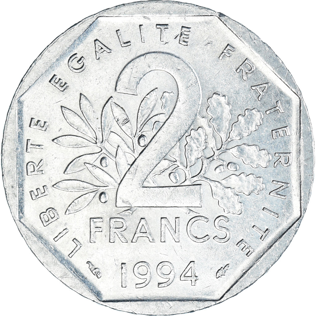 Monnaie, France, Semeuse, 2 Francs, 1994, TTB, Nickel, Gadoury:547, KM:942.2