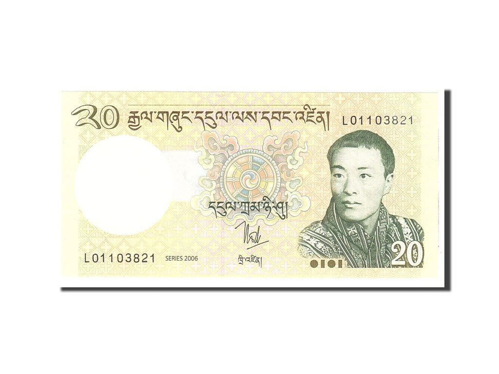 Banknote, Bhutan, 20 Ngultrum, 2006, Undated, KM:30, UNC(65-70)