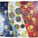 France, Monnaie de Paris, 1 Cent to 2 Euro, euro set, 2004, BU, MS(65-70)
