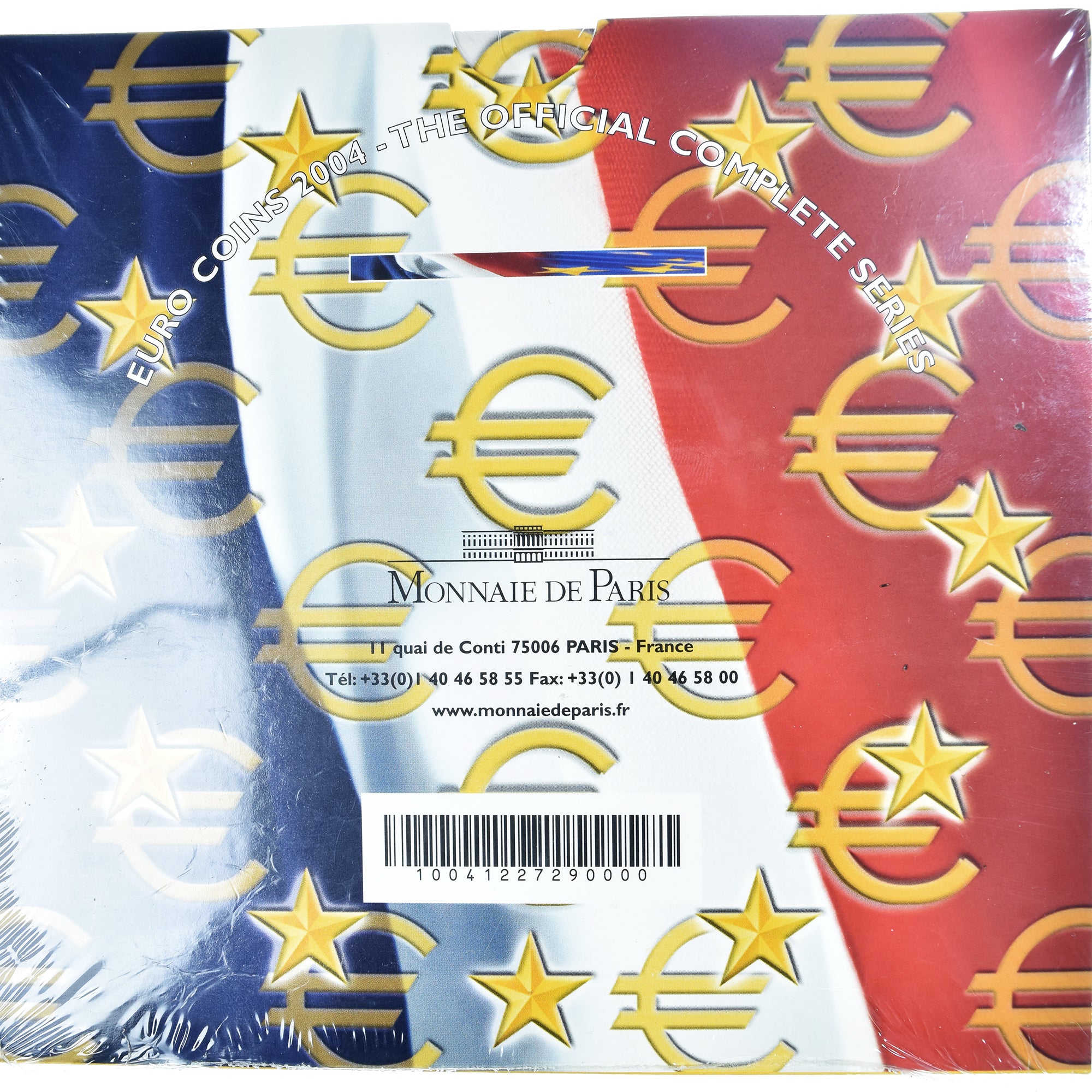 France, Monnaie de Paris, 1 Cent to 2 Euro, euro set, 2004, BU, MS(65-70)