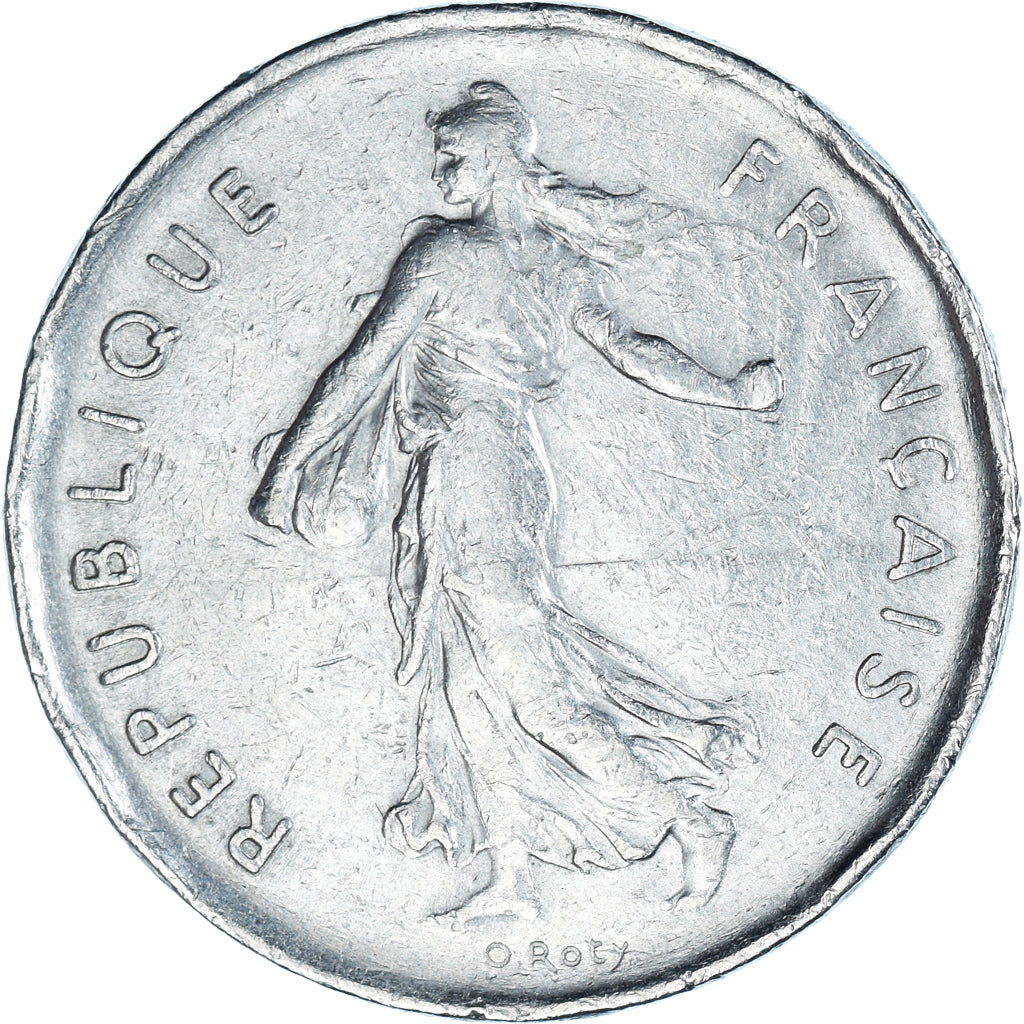 Moneta, Francia, Semeuse, 5 Francs, 1973, Paris, MB, Nichel placcato