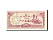 Banknote, Burma, 10 Rupees, 1942, Undated, KM:16a, UNC(65-70)