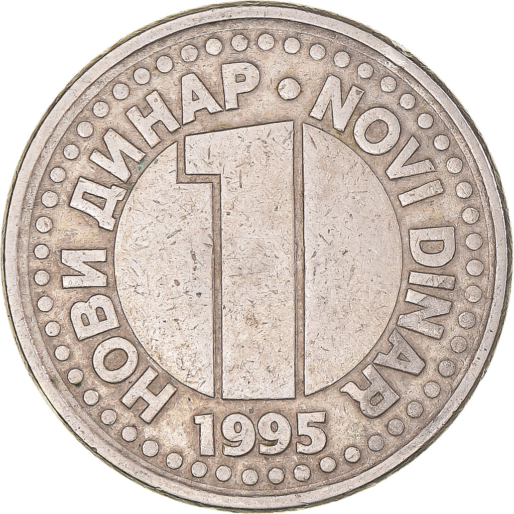Coin, Yugoslavia, Novi Dinar, 1995, EF(40-45), Copper-Nickel-Zinc, KM:165