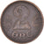 Moneta, Danimarca, Christian X, 2 Öre, 1920, Copenhagen, BB, Bronzo, KM:813.2