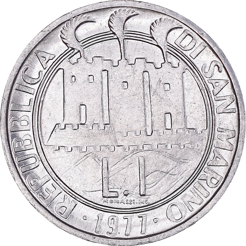Coin, San Marino, Lira, 1977, FAO Commemorative Environment, MS(60-62)