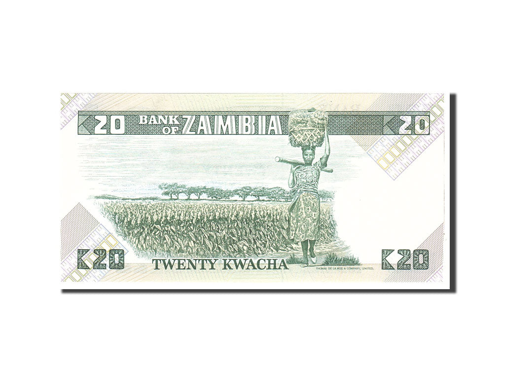 Banknote, Zambia, 20 Kwacha, 1980, Undated, KM:27e, UNC(65-70)