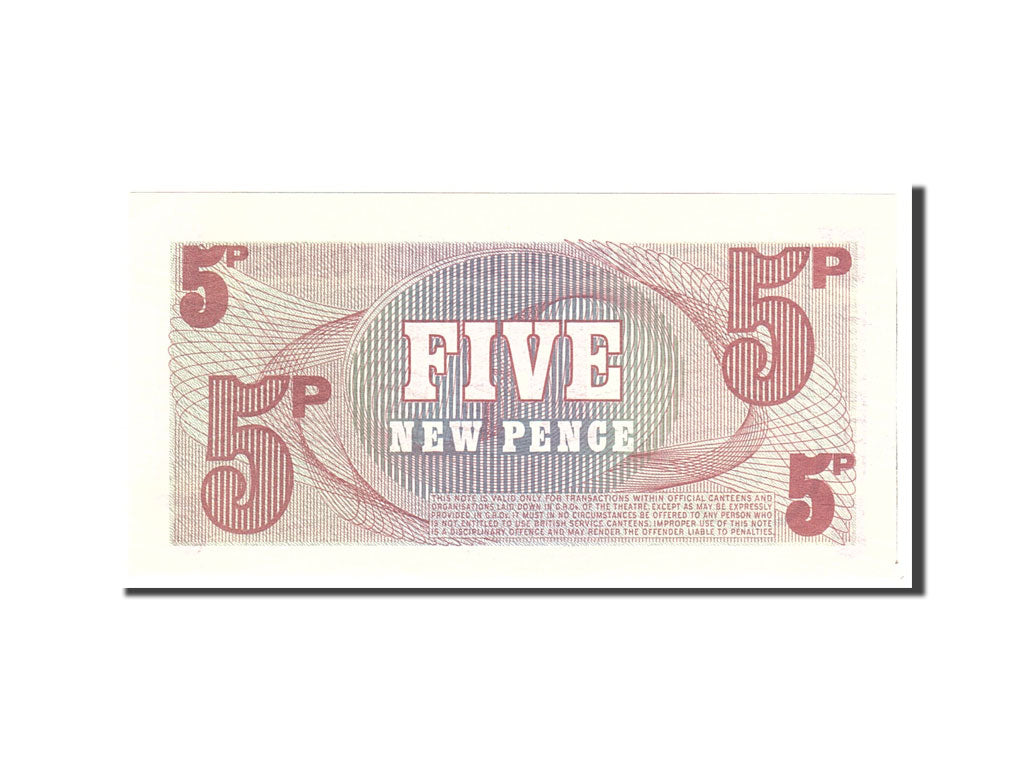 Billet, Grande-Bretagne, 5 New Pence, 1972, Undated, KM:M44a, NEUF