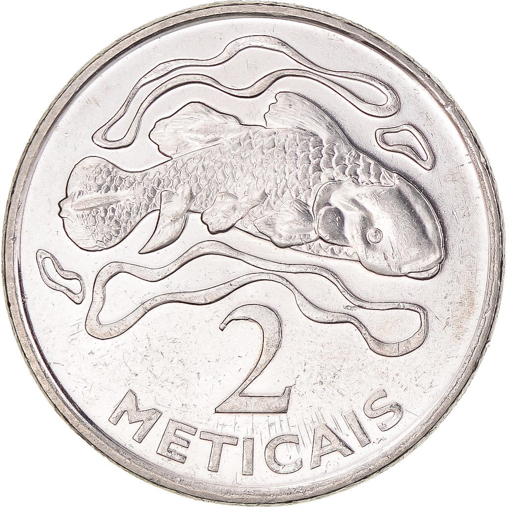 Moeda, Moçambique, 2 Meticais, 2006, MS(63), Aço Niquelado, KM:138