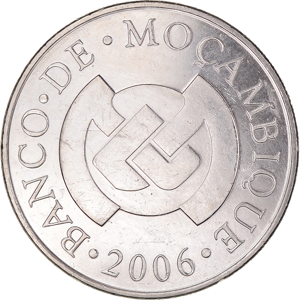 Coin, Mozambique, 5 Meticais, 2006, AU(50-53), Nickel plated steel, KM:139