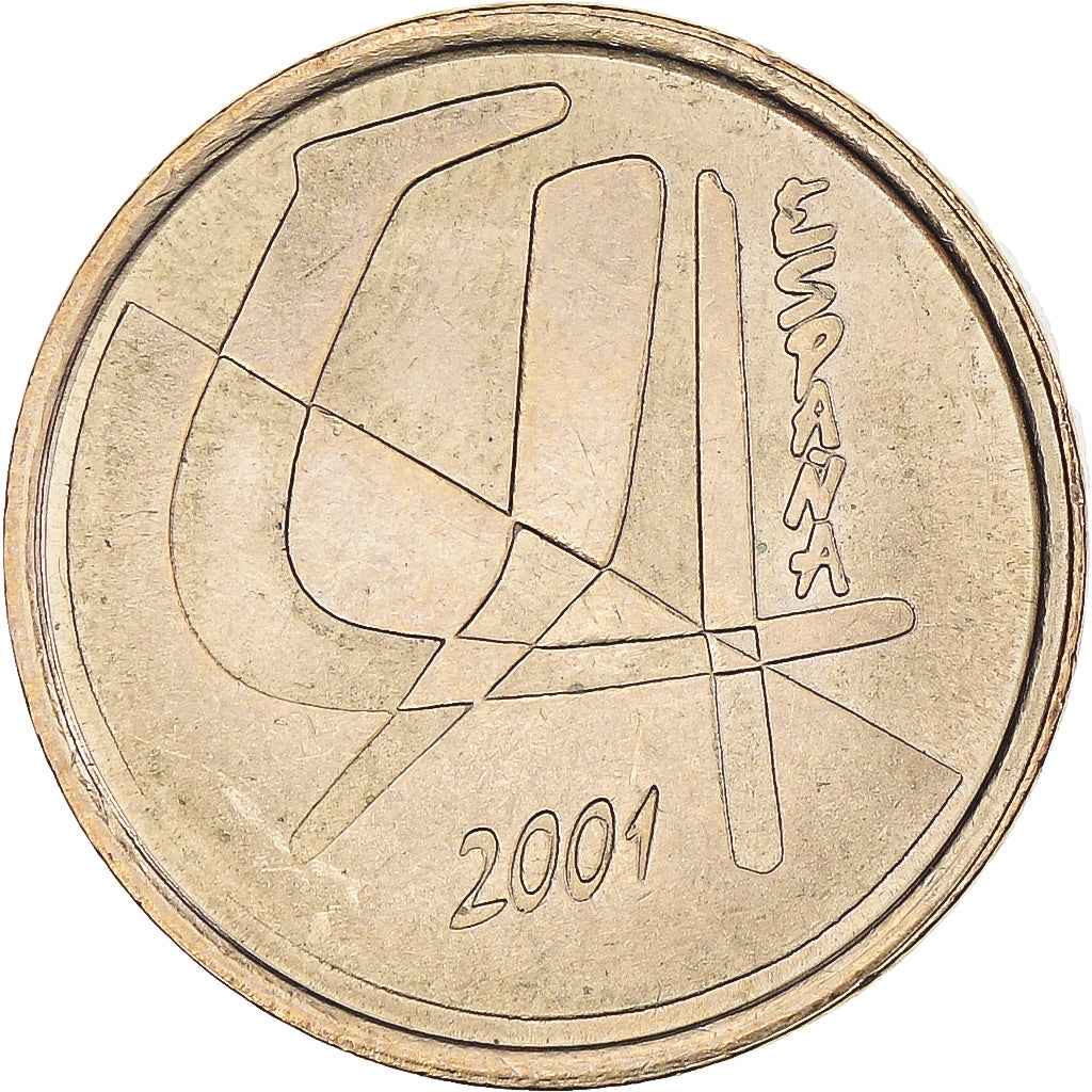 Moneta, Spagna, Juan Carlos I, 5 Pesetas, 2001, Madrid, SPL-, Alluminio-bronzo