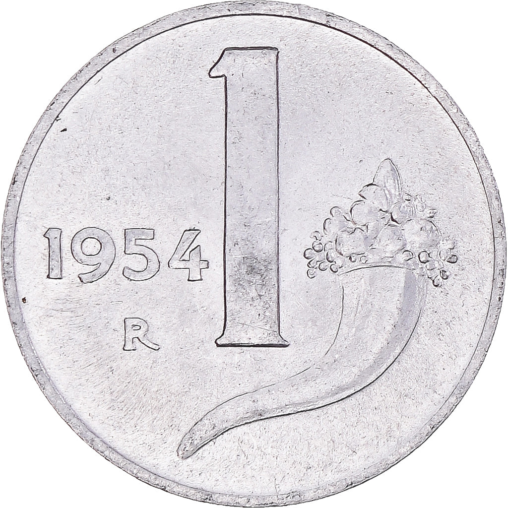 Monnaie, Italie, Lira, 1954, Rome, SUP, Aluminium, KM:91