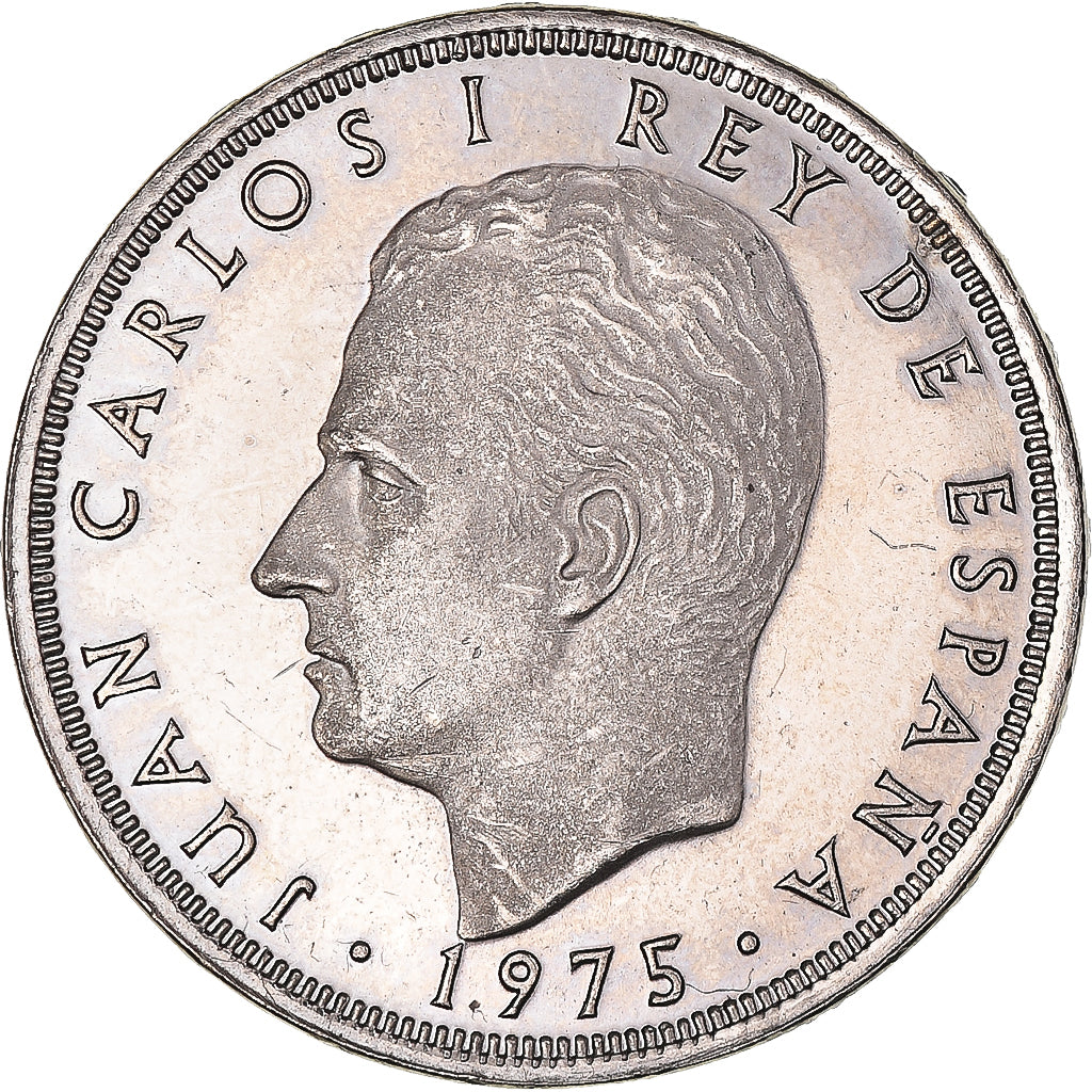 Coin, Spain, Juan Carlos I, 25 Pesetas, 1975 (76), BE, MS(63), Copper-nickel
