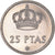 Münze, Spanien, Juan Carlos I, 25 Pesetas, 1975 (76), BE, UNZ, Kupfer-Nickel