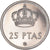 Münze, Spanien, Juan Carlos I, 25 Pesetas, 1975 (77), BE, UNZ, Kupfer-Nickel
