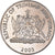 Moneda, TRINIDAD & TOBAGO, 50 Cents, 2003, Franklin Mint, FDC, Cobre - níquel