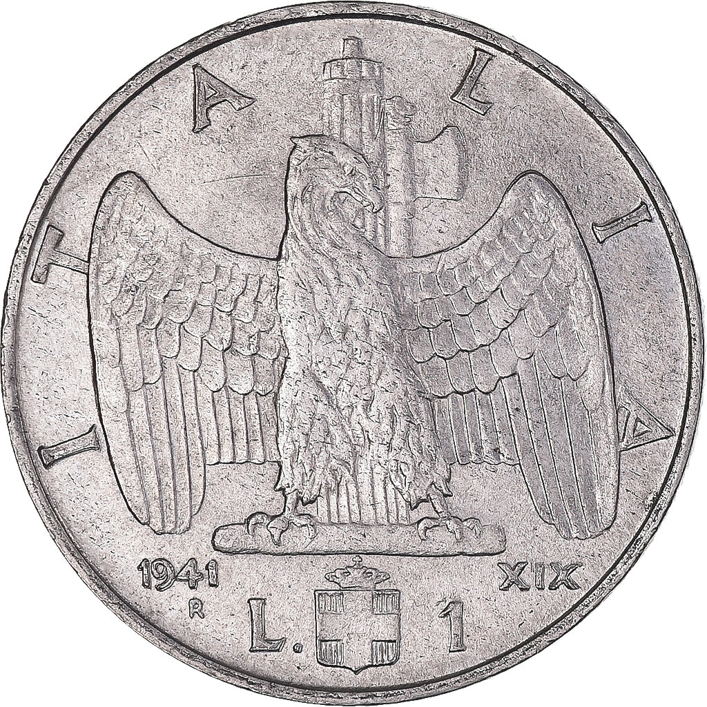 Monnaie, Italie, Lire, 1941, Rome, TTB, Acmonital (ferritique), KM:77b