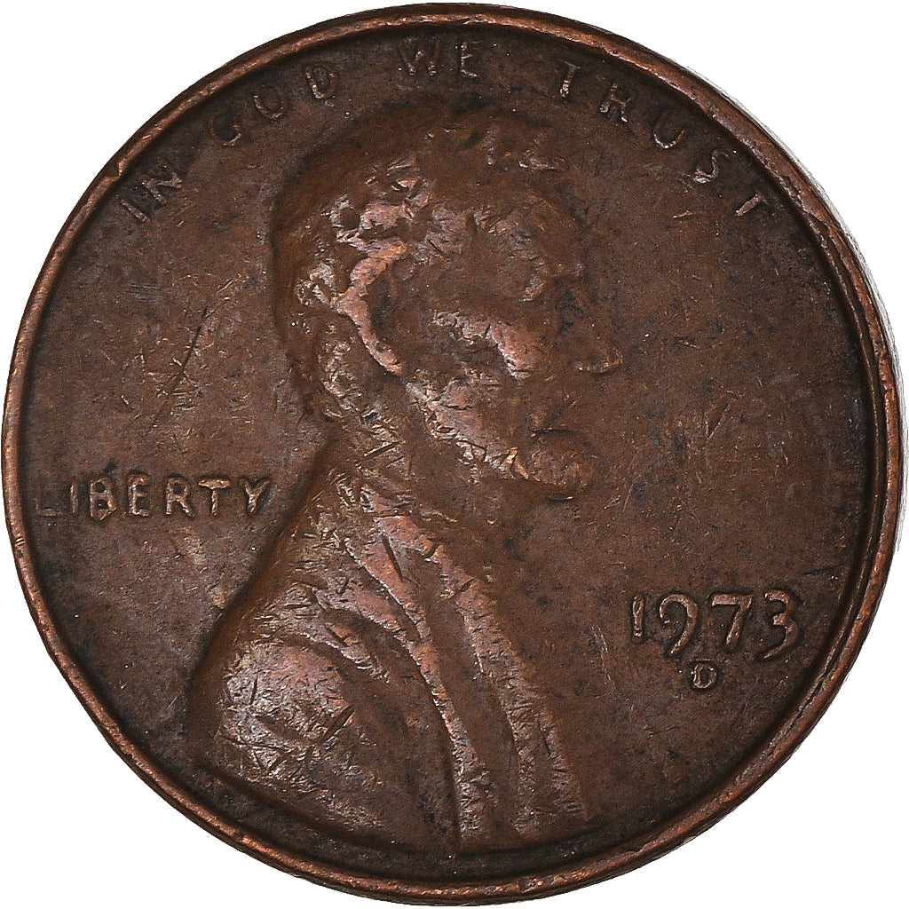Moeda, Estados Unidos da América, Lincoln Cent, Cent, 1973, U.S. Mint, Denver