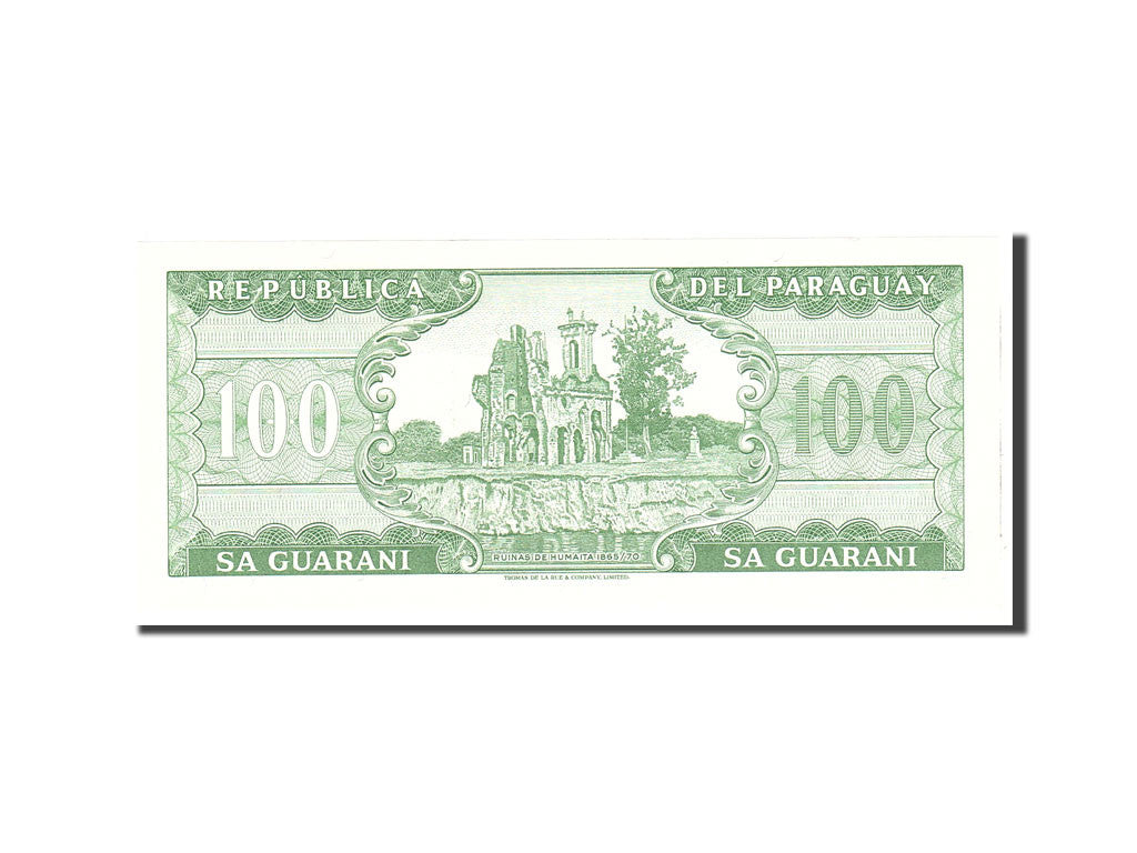 Billete, 100 Guaranies, 1952, Paraguay, KM:199b, Undated, UNC
